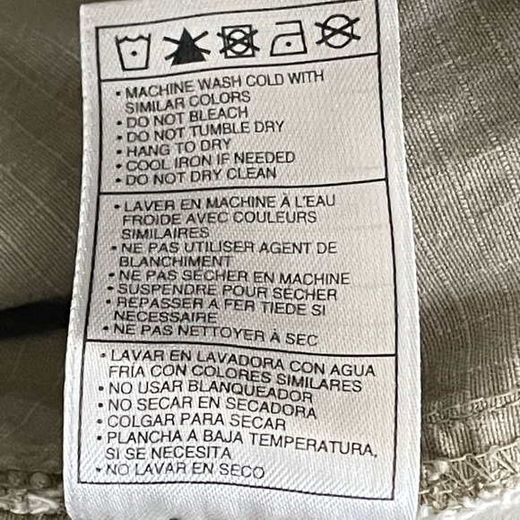 Nike ACG Ripstop Hiking Shorts Tan Mid Rise Cuffed Stretch Casual Size 14 - Picture 9 of 12